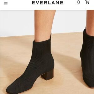 Everlane Black Ankle Glove Boots